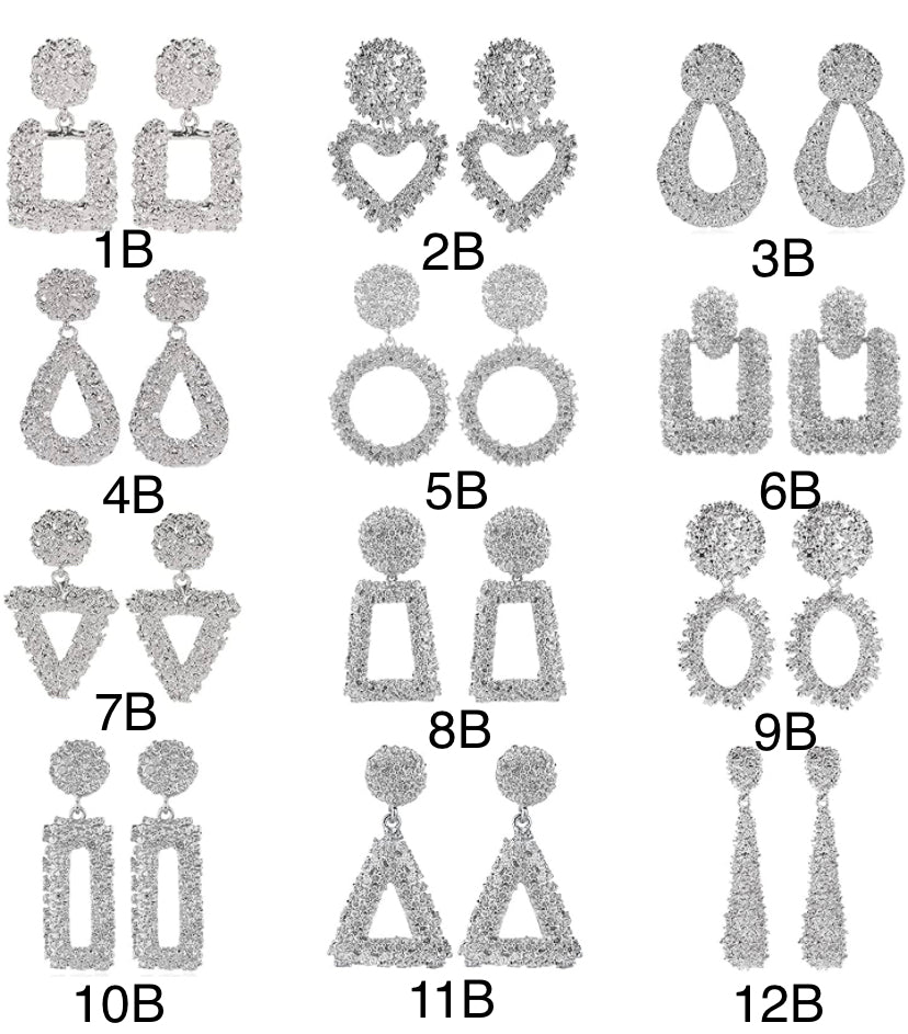 Dangling Silver Earrings