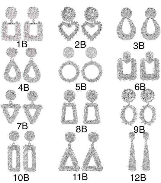 Dangling Silver Earrings